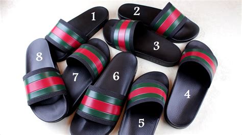 fake gucci slides for women|how to authenticate Gucci shoes.